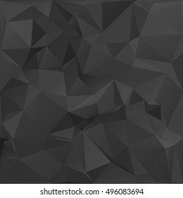 Black Polygonal Mosaic Background, Creative Design Templates