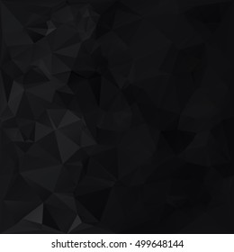 Black Polygonal Mosaic Background, Creative Design Templates