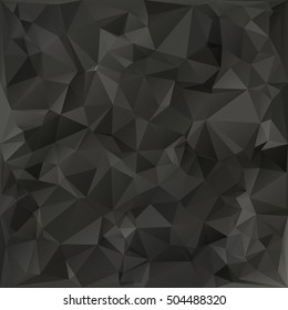 Black Polygonal Mosaic Background, Creative Design Templates