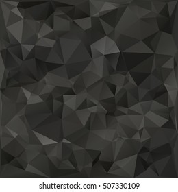 Black Polygonal Mosaic Background, Creative Design Templates
