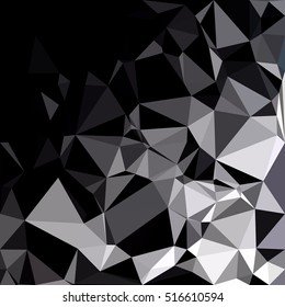 Black Polygonal Mosaic Background, Creative Design Templates