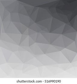Black Polygonal Mosaic Background, Creative Design Templates