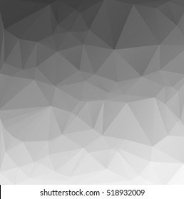 Black Polygonal Mosaic Background, Creative Design Templates