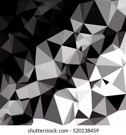 Black Polygonal Mosaic Background, Creative Design Templates
