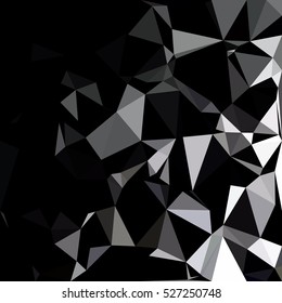 Black Polygonal Mosaic Background, Creative Design Templates
