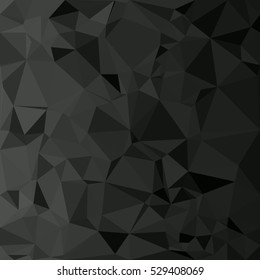 Black Polygonal Mosaic Background, Creative Design Templates