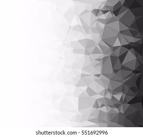 Black Polygonal Mosaic Background, Creative Design Templates