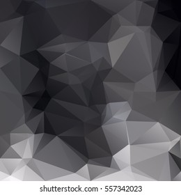 Black Polygonal Mosaic Background, Creative Design Templates