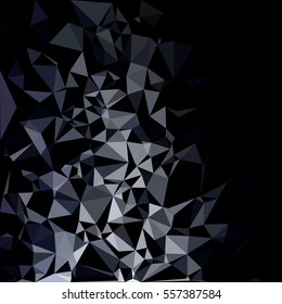 Black Polygonal Mosaic Background, Creative Design Templates