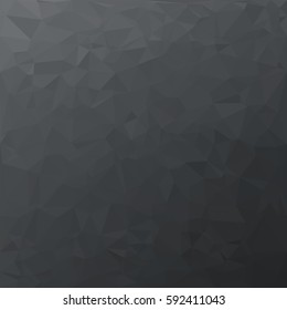 Black Polygonal Mosaic Background, Creative Design Templates