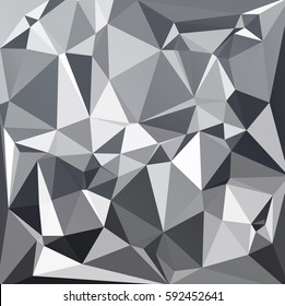 Black Polygonal Mosaic Background, Creative Design Templates