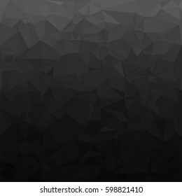 Black Polygonal Mosaic Background, Creative Design Templates