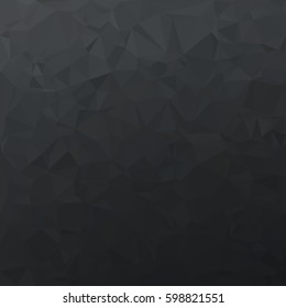 Black Polygonal Mosaic Background, Creative Design Templates