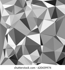 Black Polygonal Mosaic Background, Creative Design Templates