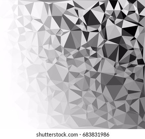 Black Polygonal Mosaic Background, Creative Design Templates