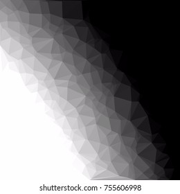 Black Polygonal Mosaic Background, Creative Design Templates