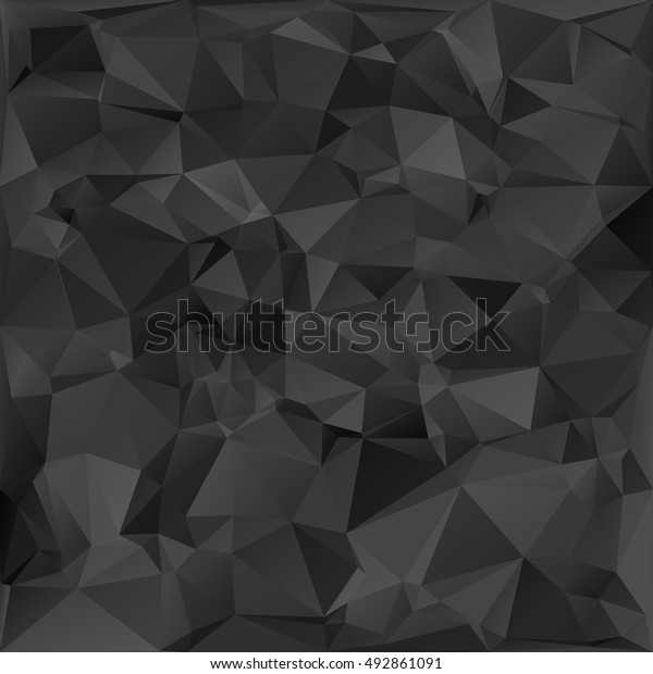 Black Polygonal Mosaic Background Creative Design Stock Vector Royalty