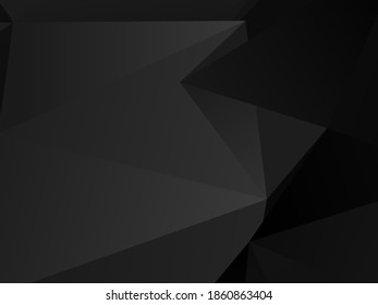 Schwarzes polygonal Muster für Banner, Banner zum Verkauf am Tag, schwarzer Freitag. Vektordesign