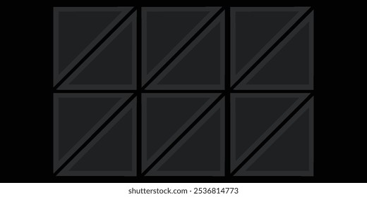 Padrão poligonal preto para banners, banners para dia de venda, sexta-feira preta.