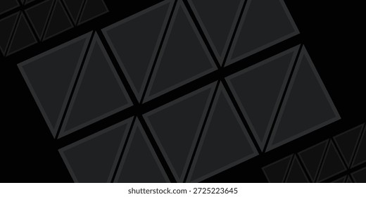 Schwarzes polygonales Muster für Banner, Banner zum Verkaufstag, schwarzer Freitag. Vektor