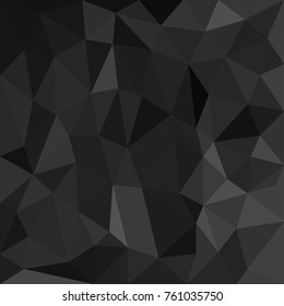 Black polygonal space for your design for sale on Black Friday or space for  headline or product. Low Poly. Mesh of triangles. Black texture.