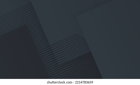 Fondo de mosaico triangular poligonal negro para web, presentaciones e impresiones. Ilustración del vector