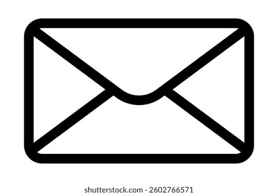 A black post office or mailbox pictogram on a transparent background. Vector design.