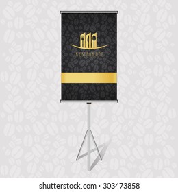 black Poster Corporate identity Corporate identity Menu Restaurant Background coffee beans