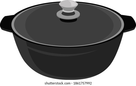 Pozo negro, ilustración, vector sobre fondo blanco.
