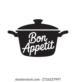 pote preto com tampa e texto de apetite bon
