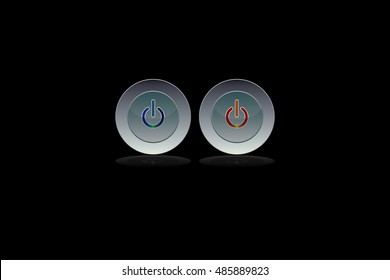 black power buttons