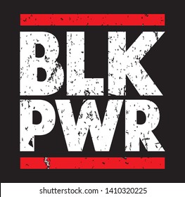 black power typography vector design