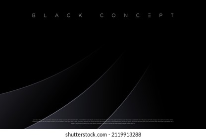 Black premium abstract background with luxury dark lines and darkness geometric shapes. Modern exclusive background for poster, banner, wallpaper and futuristic design concepts. Vector EPS
 - Shutterstock ID 2119913288