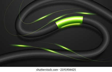Black premium abstract background with luxury dark lines