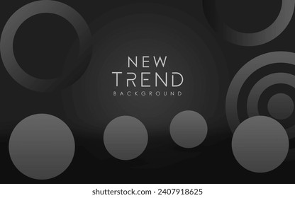 Fondo abstracto premium negro con elementos geométricos gradientes de lujo. Fondo rico para el diseño exclusivo.