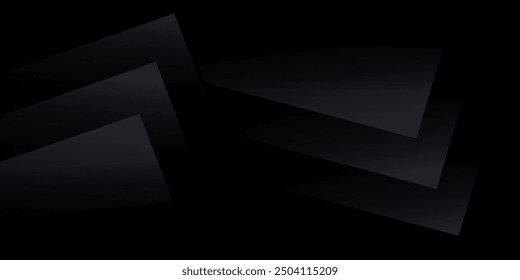 Black premium abstract background with luxury dark lines and darkness geometric shapes. Modern exclusive background