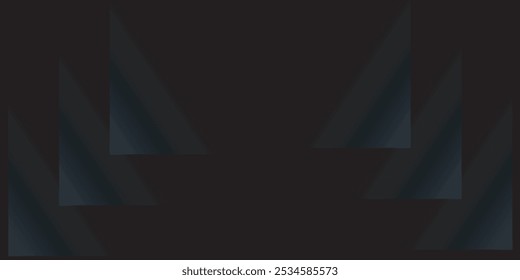 Fundo abstrato premium preto com linhas escuras de luxo e formas geométricas escuras. Fundo exclusivo moderno
