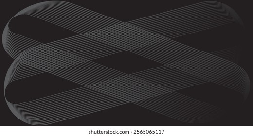 Black premium abstract background with luxury gradient geometric elements. Rich background for exclusive design.