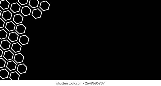 Fundo abstrato premium preto com elementos geométricos de gradiente de luxo. Fundo rico para design exclusivo. - Vetor
