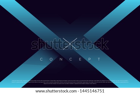 Black premium background with luxury blue pattern and lines. Rich background for poster premium design.