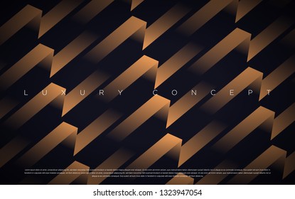 Black premium background with luxury dark gold bullion pattern and golden lines. Rich background for poster premium design.