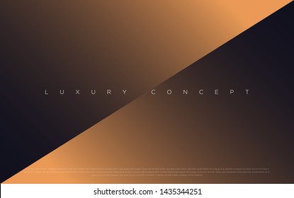 Black premium background with luxury dark gold bullion pattern and golden lines. Rich background for premium design. - Vector