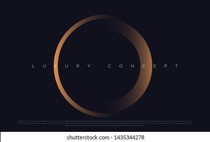 Black premium background with luxury dark gold bullion pattern and golden lines. Rich background for premium design. - Vector