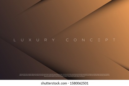 Black premium background with luxury dark golden geometric elements. Rich background for poster, banner, flyer, presentation, web design etc. Vector EPS