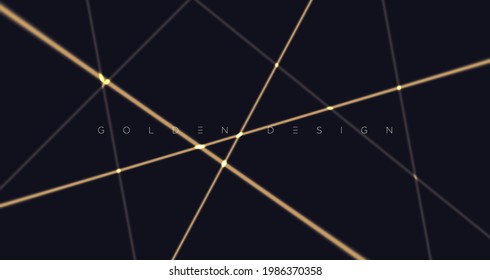 Black premium background with luxury dark golden geometric elements. Rich background for poster, banner, flyer etc. Vector EPS