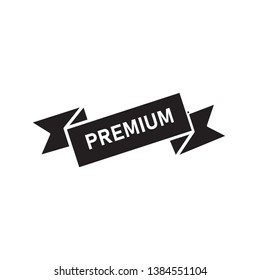 black premium label sign, vector, eps 10