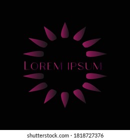 Black Premium logo with black and purple theme with high quality.