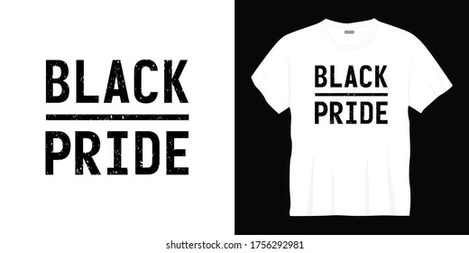 Black Pride Typography T-shirt Design
