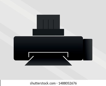 black printer to print your business concept