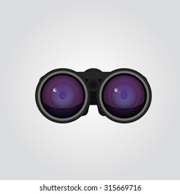 Black professional binocular